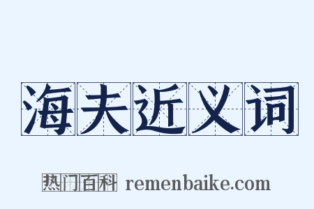 海夫近义词是什么意思的图片